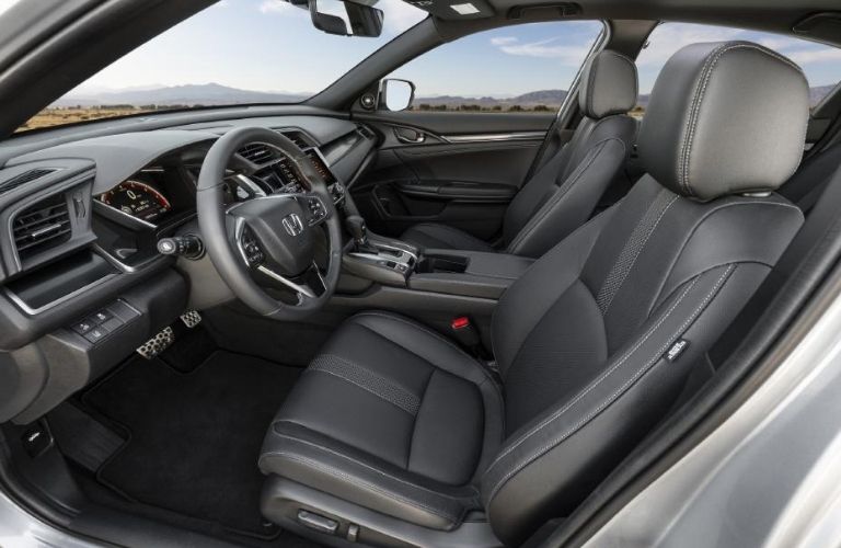 2021 Honda Civic Hatchback Sport Touring front seats