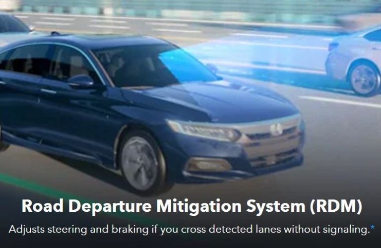 Graph showing Honda Accord with Road Departure Mitigation