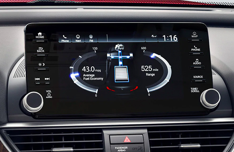 Infotainment system of the 2020 Accord