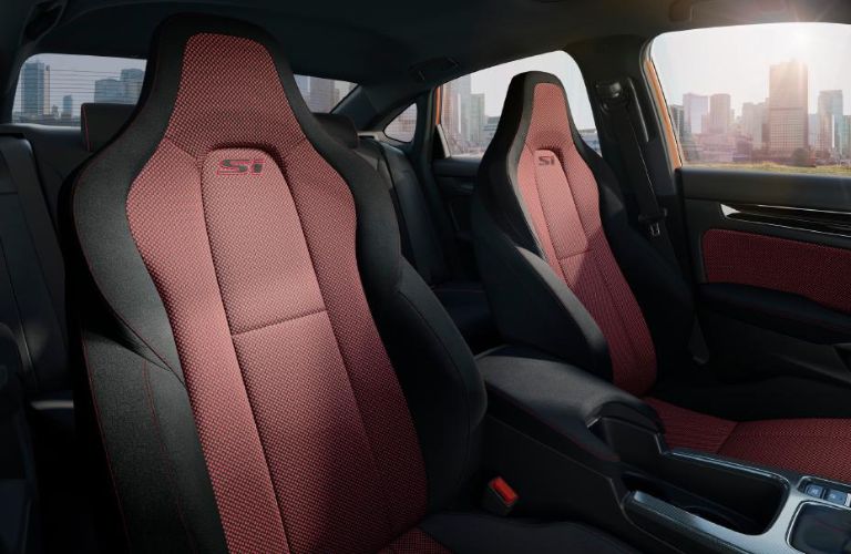 Interior Seating of the 2022 Honda Civic Si