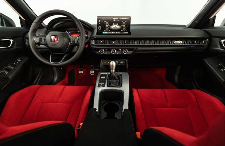 Image showing the view from inside the cockpit of the all-new 2023 Honda Civic Type R.