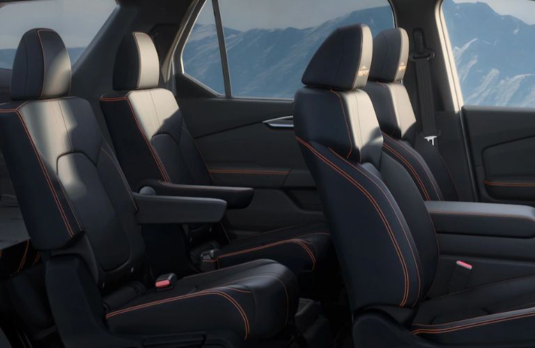 The interior seats of the 2023 Honda Pilot is shown.