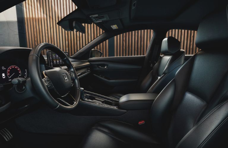  2023 Honda Accord Hybrid steering wheel and front seats 
