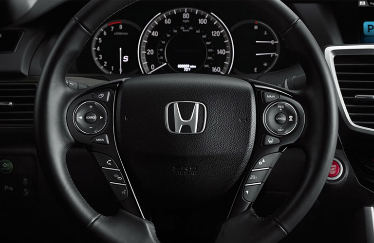 2017 Honda Accord steering wheel close up